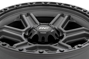 Wheel - Rough Country - 79 Series - Gunmetal Gray w/Black Ring Wheel - Rough Country - 79 Series - Gunmetal Gray w/Black Ring